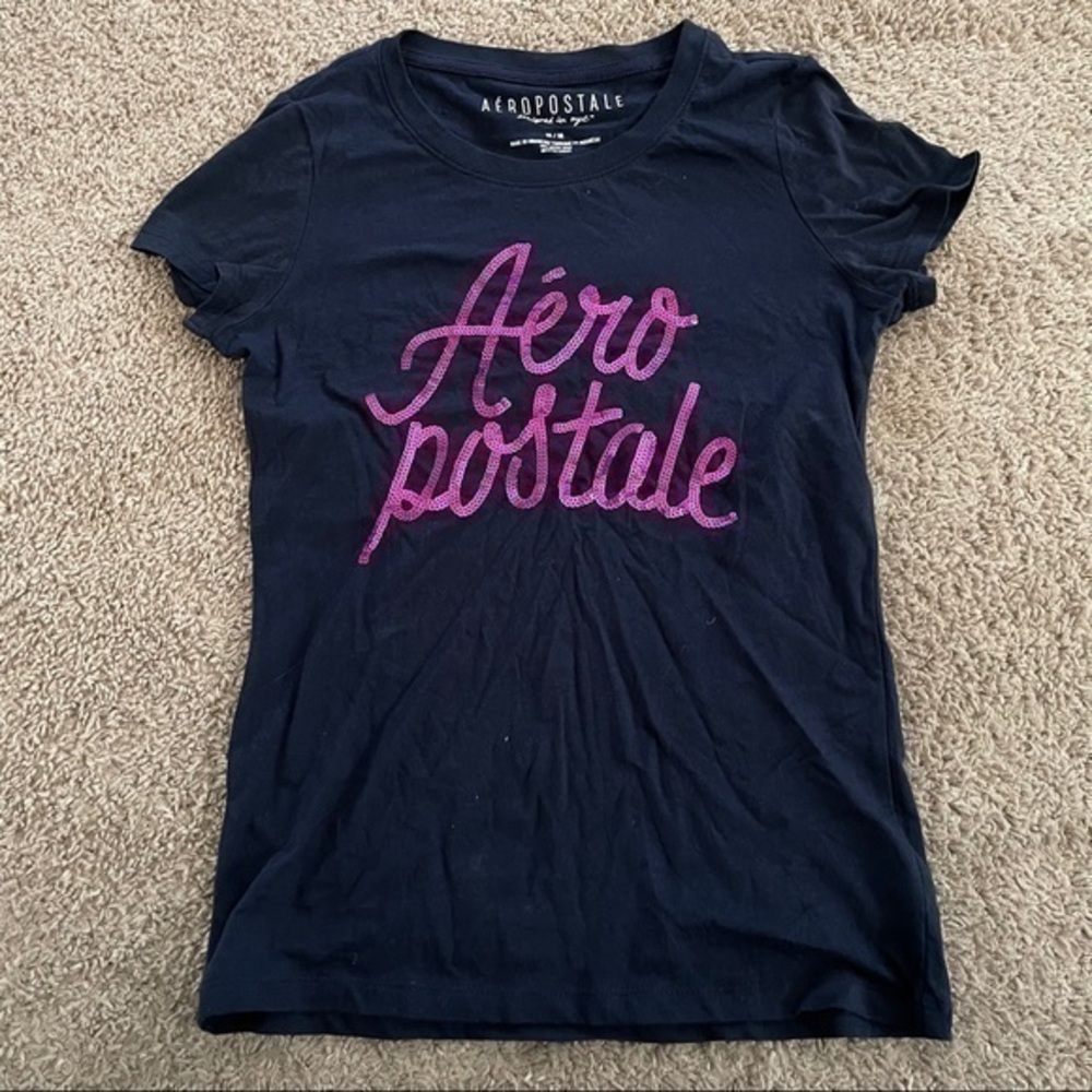 3/$25 Blue and Fushia Areo Top size M BBB3